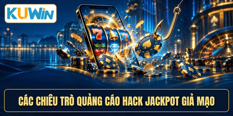Các chiêu trò quảng cáo hack jackpot giả mạo